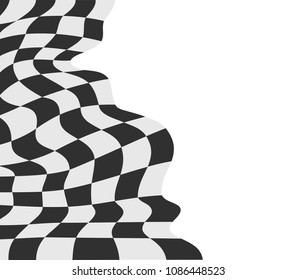 race flag checkered flag vector bakcground black and white squares racing design background wavy flag