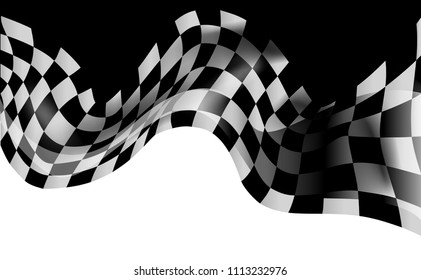 race flag checkered waving flag background