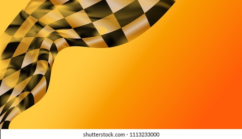 race flag checkered waving flag background
