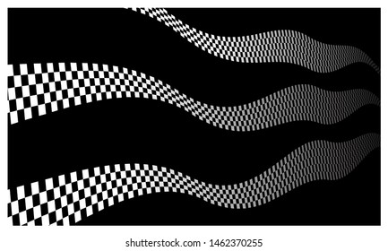 Race flag Design Background vector template illustration