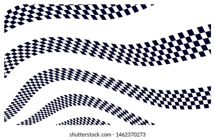 Race flag Design Background vector template illustration