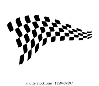 Race flag Design Concepts Icon. Speed Flag Simple Design Illustration Vector. Icon Symbol