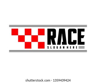 Race flag Design Concepts Icon. Speed Flag Simple Design Illustration Vector. Icon Symbol