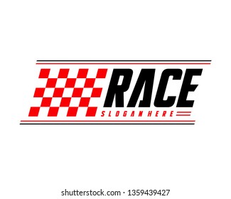 Race flag Design Concepts Icon. Speed Flag Simple Design Illustration Vector. Icon Symbol