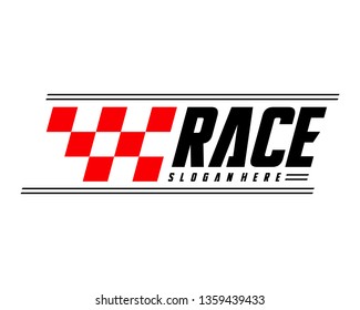 Race flag Design Concepts Icon. Speed Flag Simple Design Illustration Vector. Icon Symbol