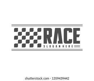 Race flag Design Concepts Icon. Speed Flag Simple Design Illustration Vector. Icon Symbol