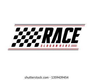 Race flag Design Concepts Icon. Speed Flag Simple Design Illustration Vector. Icon Symbol