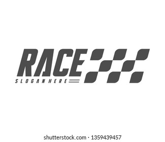 Race flag Design Concepts Icon. Speed Flag Simple Design Illustration Vector. Icon Symbol