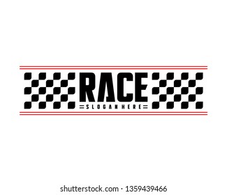 Race flag Design Concepts Icon. Speed Flag Simple Design Illustration Vector. Icon Symbol