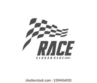 Race flag Design Concepts Icon. Speed Flag Simple Design Illustration Vector. Icon Symbol