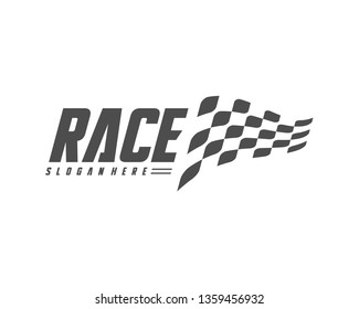 Race flag Design Concepts Icon. Speed Flag Simple Design Illustration Vector. Icon Symbol