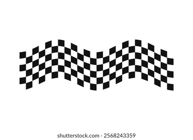 Race flag Design Concepts Icon. Speed Flag Simple Design Illustration Vector.  5