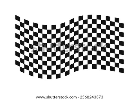 Race flag Design Concepts Icon. Speed Flag Simple Design Illustration Vector.  4