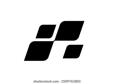 Race flag Design. Race flag icon logo. Racing stripes. Sport checkered. Motorsport graphics. Vector illustration