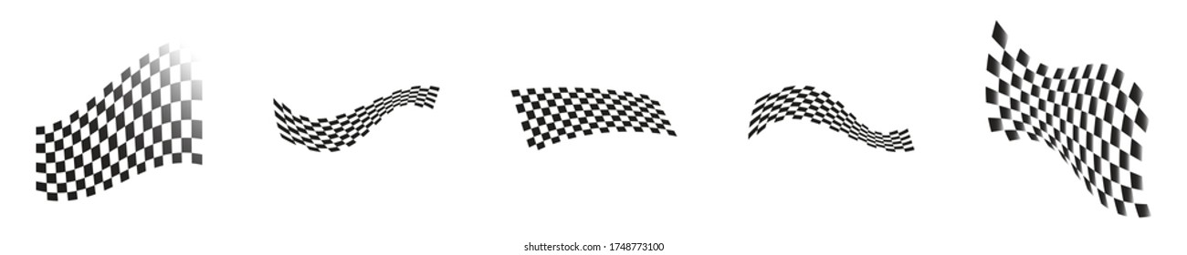 Race flag design vector illustration. Modern template
