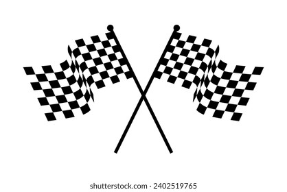 Vektorgrafik des Race Flag Design
