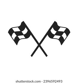 race flag flat icon vector