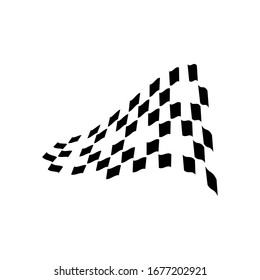 Grafikdesign-Vektorillustration für Race-Flaggen einzeln
