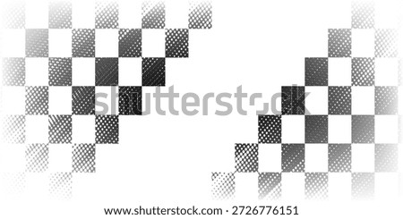 Race flag grunge background, car rally or motocross finish flag with vector checker pattern. Grunge race flag for car racing sport or bike speedway, motorsport