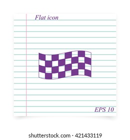 Race flag icon.