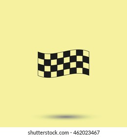 Race flag icon.