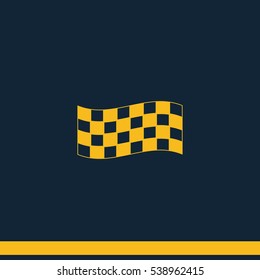 Race flag icon.