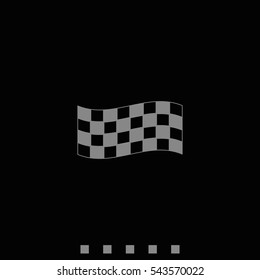 Race flag icon.