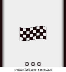 Race flag icon.
