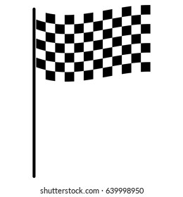 Race flag icon .