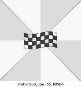 Race flag icon.