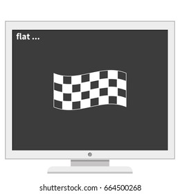 Race flag icon.