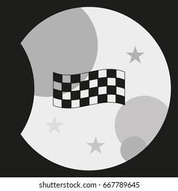 Race flag icon.