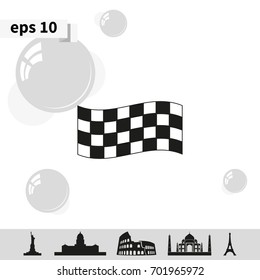 Race flag icon.