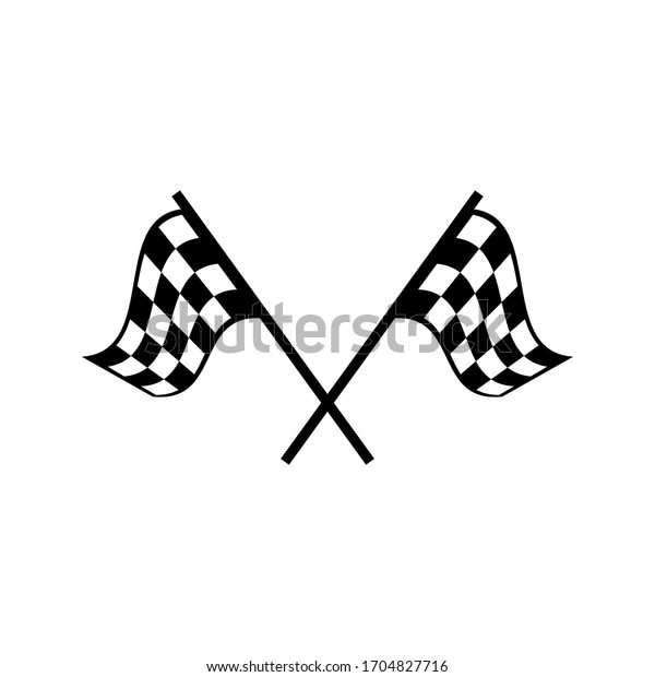 Race Flag Icon Competition Sport Flag Stock Vector (Royalty Free ...