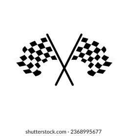Race flag icon design template illustration
