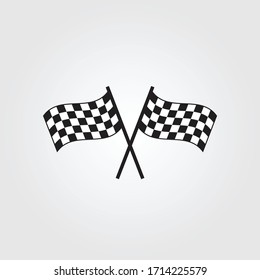 Race flag icon design vector 