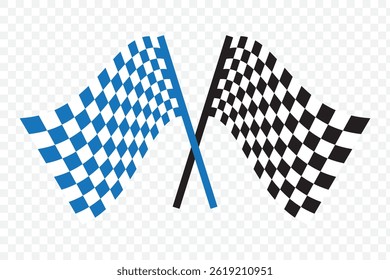 Race Flag icon set. for mobile concept and web design. vector illustration Racing flag icon set. Race flag, checkered, sports, car, moto on Transparent Background. EPS 10.