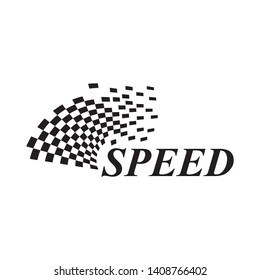 Race flag icon, simple design illustration vector