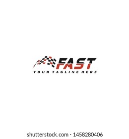Race flag icon, simple design illustration vector