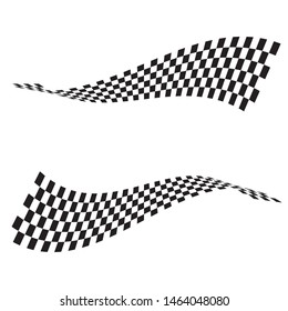 Race flag icon, simple design illustration vector