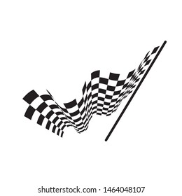 Race flag icon, simple design illustration vector