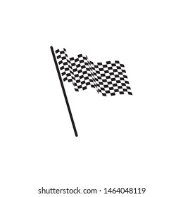 Race flag icon, simple design illustration vector
