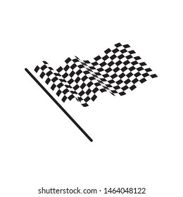 Race flag icon, simple design illustration vector