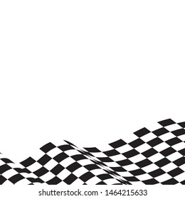 Race flag icon, simple design illustration vector