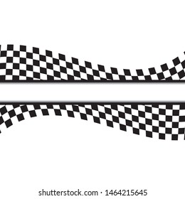 Race flag icon, simple design illustration vector