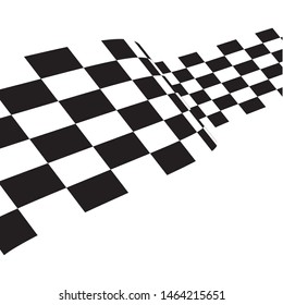 Race flag icon, simple design illustration vector