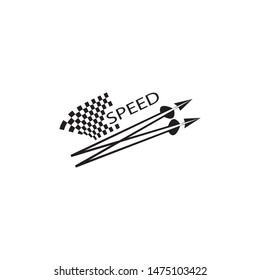 race flag icon, simple design illustration