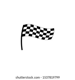 Race flag icon, simple design illustration vector