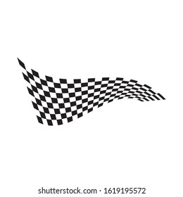 Race flag icon, simple design illustration vector