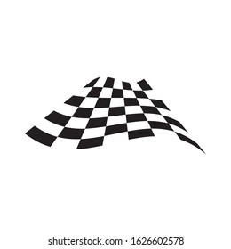 Race flag icon, simple design illustration vector